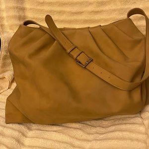 Mustard suede purse